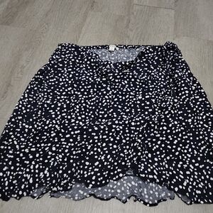 🌿J. CREW Navy‎ and White Skater Skirt